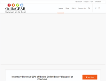 Tablet Screenshot of outtagear.com